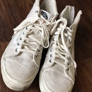 vans cream high tops